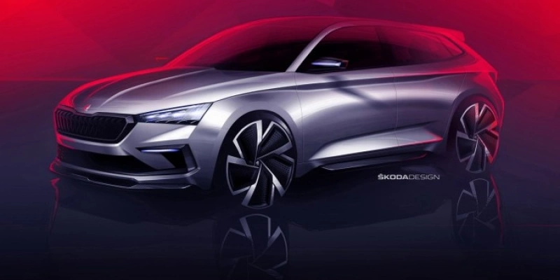 ŠKODA kondigt met concept car Vision RS nieuw compact model aan