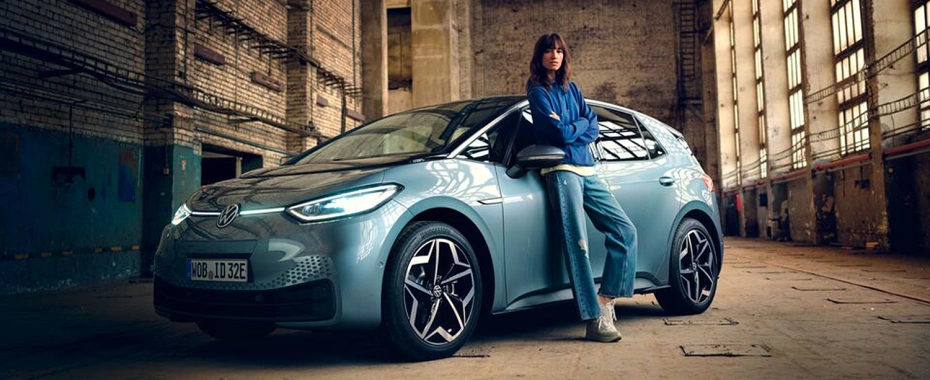 Elektrische Volkswagen Id 3 Maakt Geluid Van Den Udenhout