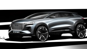 Audi geeft designschetsen Q4 e-tron vrij